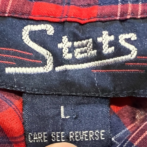 Vintage Western Stats Plaid Rockabilly Rancher Pearl Snap Cowboy Shirt - Picture 6 of 6